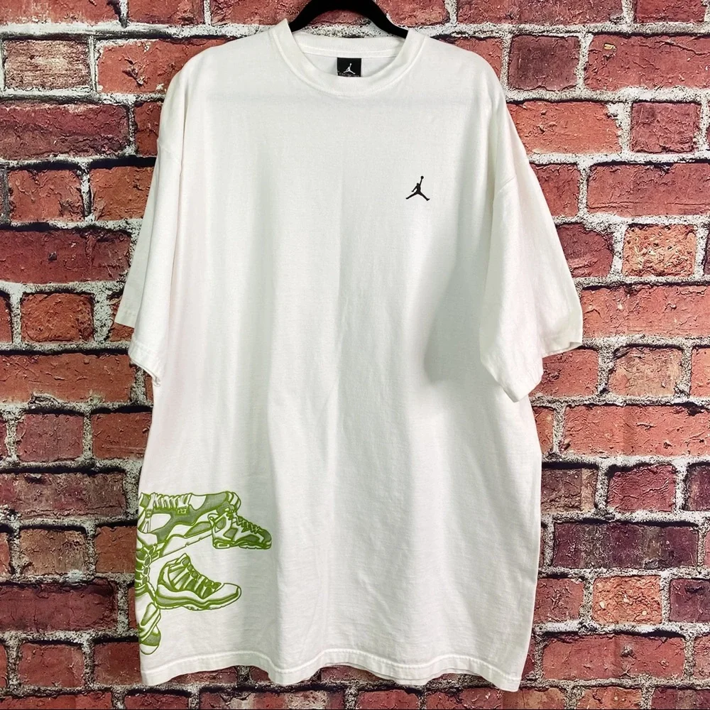 Nike Air Jordan Vintage History Of Sneaker Tshirt 20th Anniversary 2005 XXL